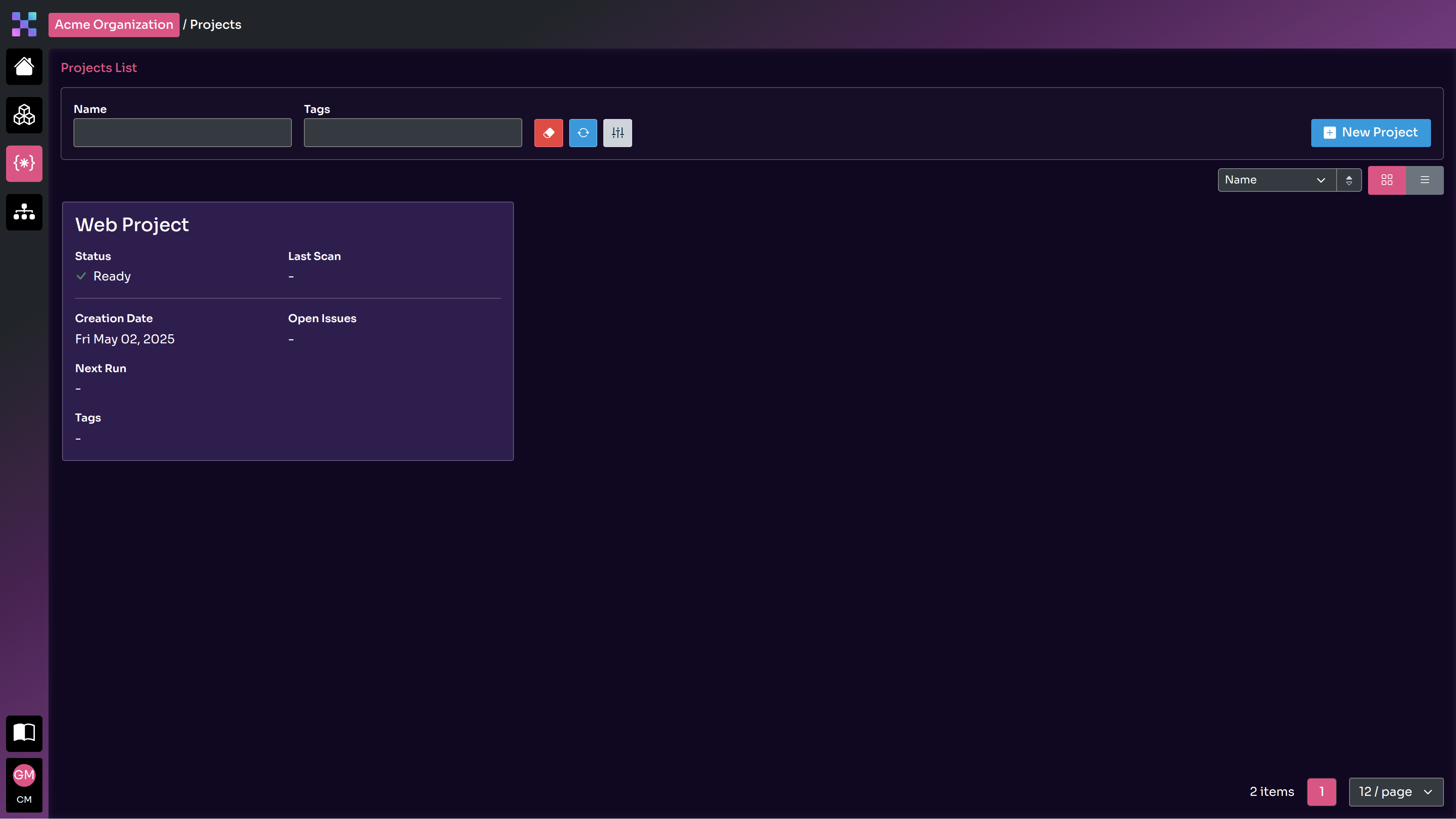 Projects Section
