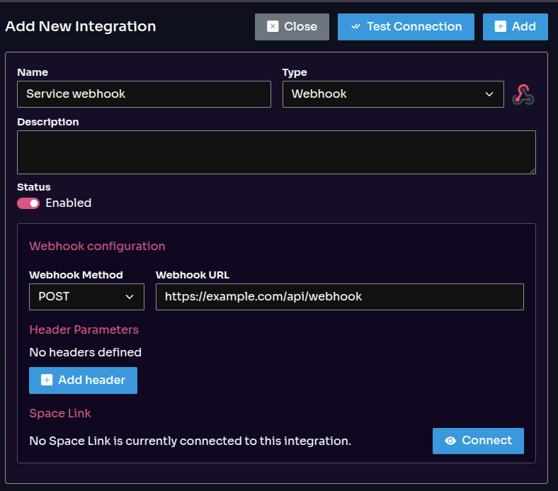 Webhook Integration