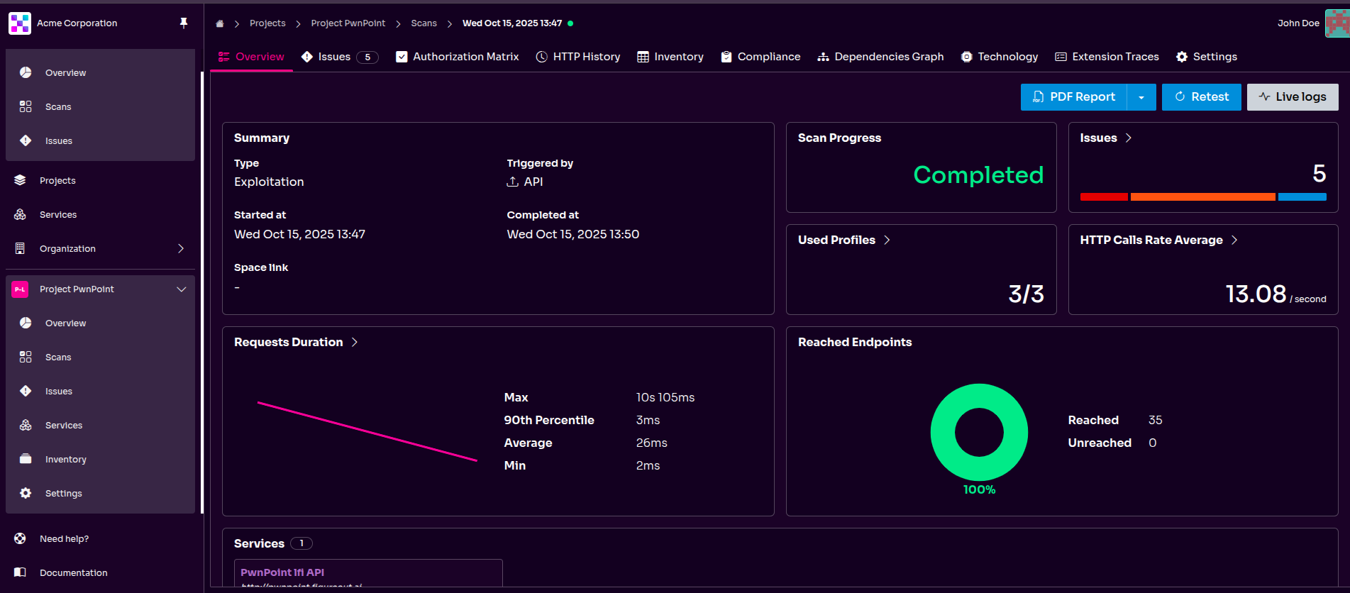 Scan Overview